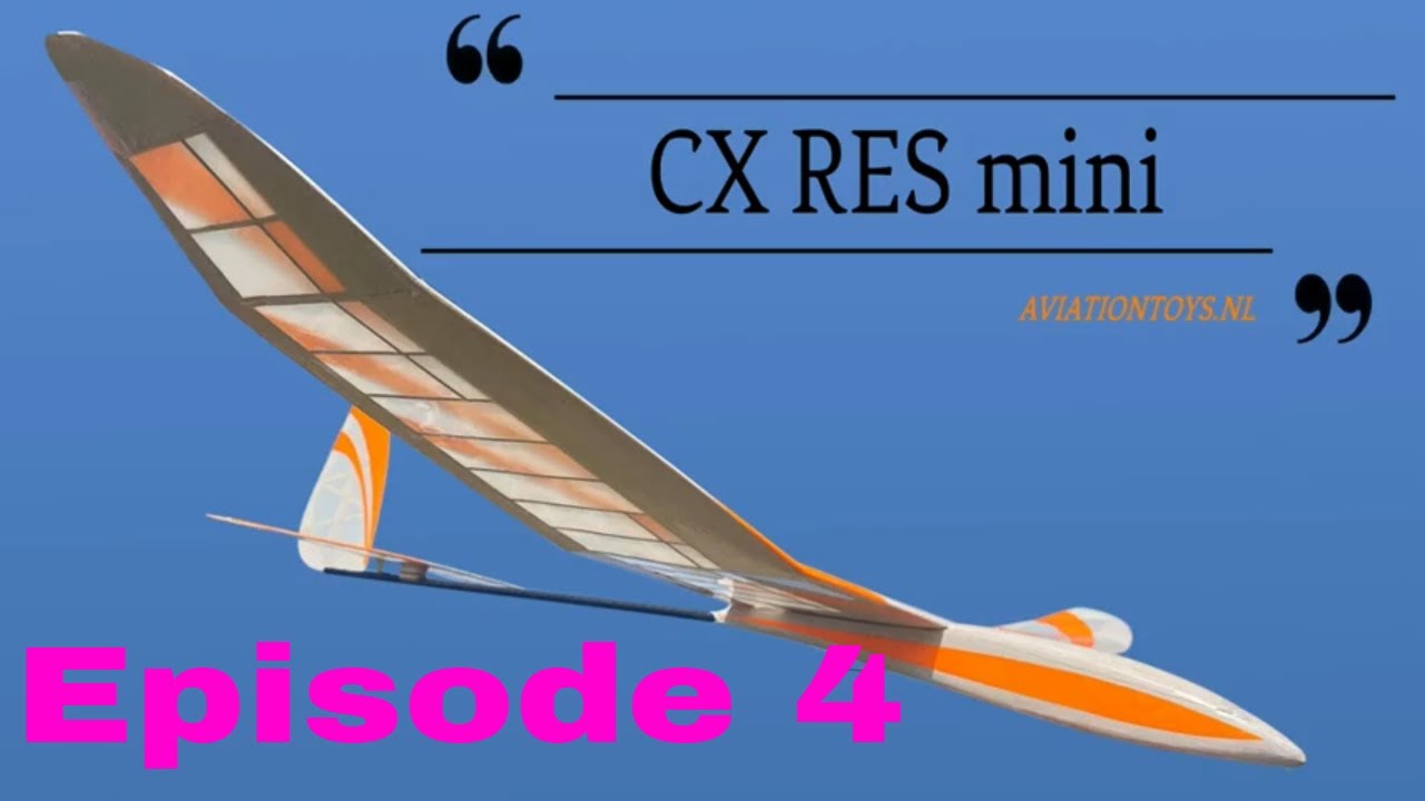 How to build a  Radio control CX RES mini Glider  Part 4 The Wing (two)