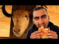 What Does YAK MEAT Taste Like? Burgers &amp; Steaks In Hunza, Pakistan