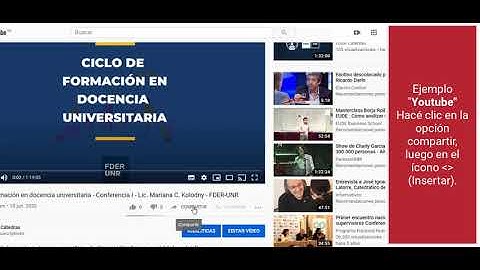 ¿Cómo insertar un objeto web 2.0?