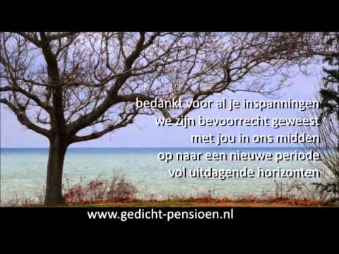 Onwijs Pensioen bedankt gedicht voor mooi dankwoord - YouTube IY-33