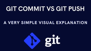 GIT COMMIT VS GIT PUSH - VISUALLY EXPLAINED