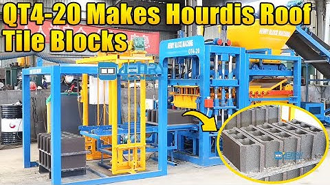 What’s Hourdis roof tile blocks made by QT4-20 concrete hollow block making machine ?