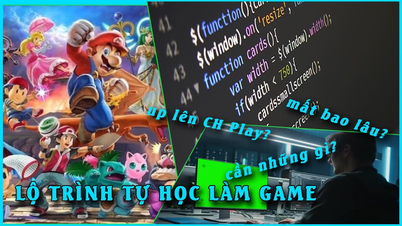 Học lập trình game ở đâu | LỘ TRÌNH TỰ HỌC LÀM GAME CỦA MÌNH | Mình đã tự học lập trình và up game lên store như thế nào.