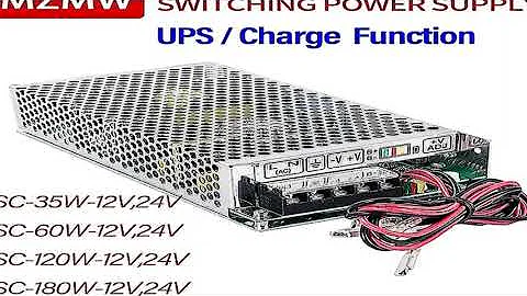 MZMW UPS/Charge Function Switching Power Supply SC-35W 60W 120W 180W 12V 24V Monitor 110/2