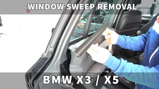 How to remove the Window Sweep BMW X5 F15 and X3 F25
