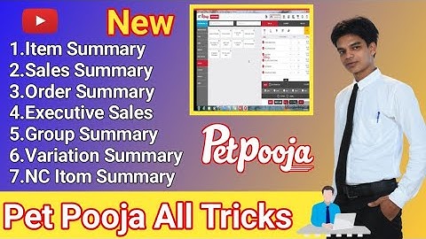 Sale summary check kaise kare  Pet Pooja | Item Summary | Order Summary |NC Item Summary | pet pooja