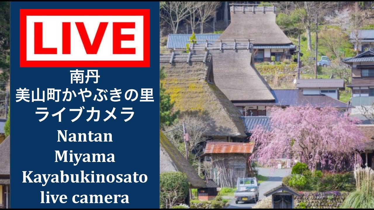 【LIVE CAMERA】#南丹市 #美山かやぶきの里  #ライブカメラ #livecamera  #nantan #miyama #thatchedvillage #美山