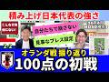 100点の初戦。細江さんのオランダ戦振り返り。前田起点の4-4-2プレス、見事な設定。こういう戦いをするために積み上げてきた日本代表の強みと特殊性。｜26年6月 細江克弥のHOSO視点3