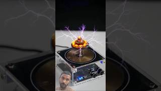 Real Lightning at Home! ⚡️🌲 | Magical Tesla Coil #Shorts
