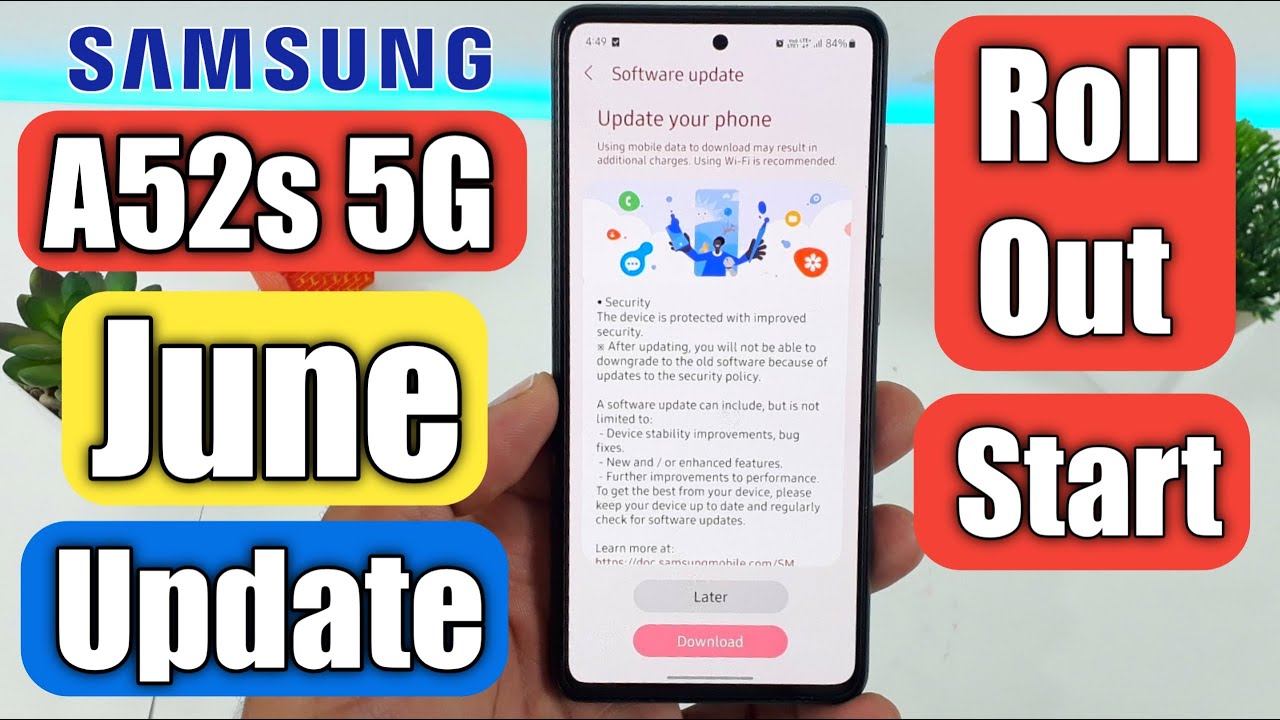 Samsung A52s 5G June 2023 Update Roll Out Start | Samsung A52s New ...