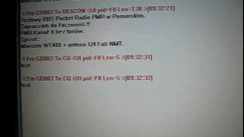 Packet Radio 300baud on PMR..