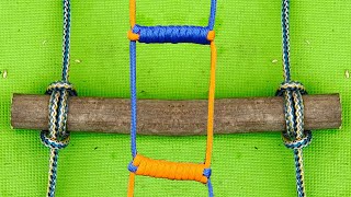 How to make a ladder from ropes with your own hands. The perfect solution. Knots you should know!