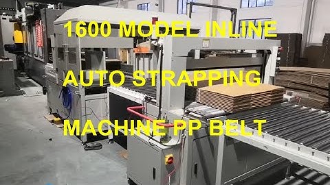 1600 model Inline strapping machine for cartons tying with PP belt