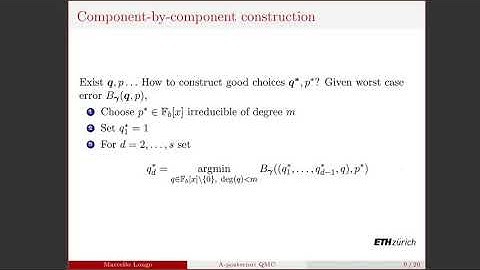 Marcello Longo – A-posteriori QMC error estimation