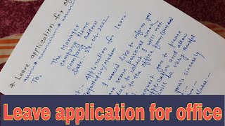 Leave application for office || Office، से छुट्टी लेने के लिए मैनेजर को आवेदन पत्र screenshot 1