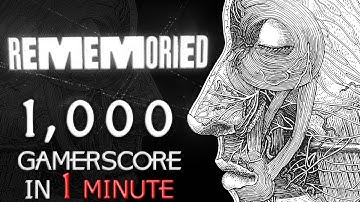 1,000 Gamerscore in UNDER 1 Minute! - Rememoried - Easier than AVATAR!!!!