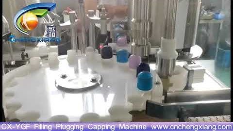 CX-YGF  Automatic deodorant  filling plugging capping labeling machine