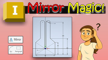Inventor 2D Sketch — Rectangle & Mirror Tools 📐🔁 | Section 3 (Beginner Guide)