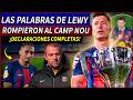 DISCURSO COMPLETO de LEWANDOWSKI hoy en su DESPEDIDA con el BARCELONA en el CAMP NOU |🔥DECLARACIONES