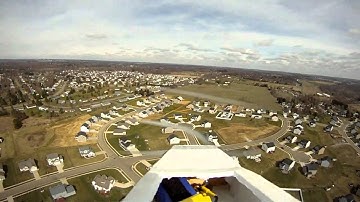 Scratch Built RC Airplane (Cessna?) - GoPro Hero HD FPV Camera
