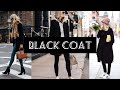 Women Outfits: Black Coat Outfits para mujer: Abrigo Negro