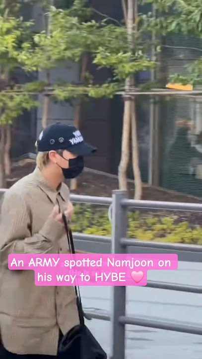 an ARMY saw namjoon at hybe today #namjoon #hybe #rm