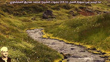 ما تيسر من سورة النمل (1-35) "صدى" العراق - بصوت الشيخ/ محمد صديق المنشاوي