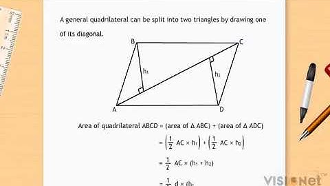 Area of a General Quadrilateral Mensuration CBSE Class 8 Maths