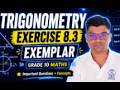 Trigonometry Exercise 8.3 Exemplar Questions | Grade 10 Maths | Most Important Questions