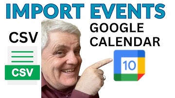 Import Events into GOOGLE CALENDAR from CSV