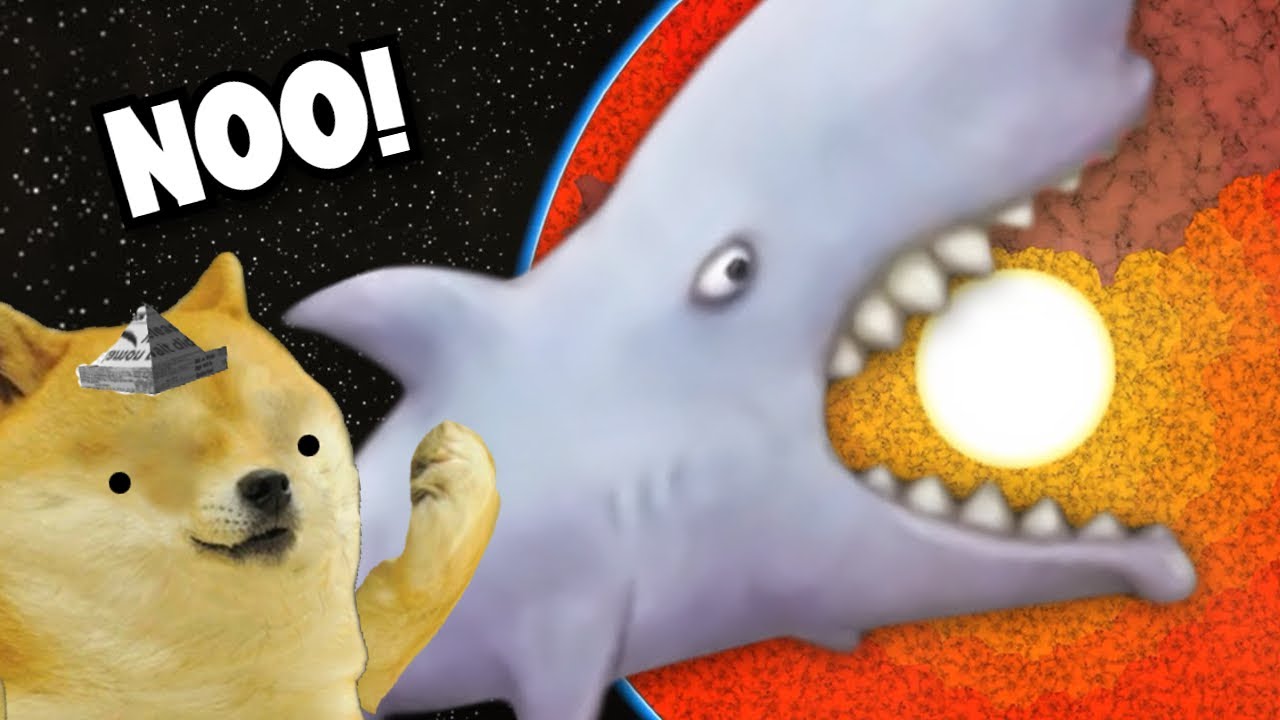 MI TIBURON SE COME AL MUNDO! - Juegos con cheems - Tasty Blue