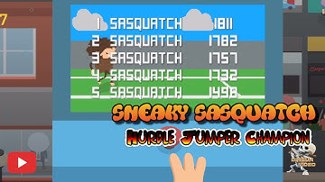 Sneaky Sasquatch Walkthrough - Hurdle Jumper Champion