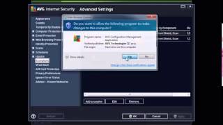 Adding Exceptions To AVG