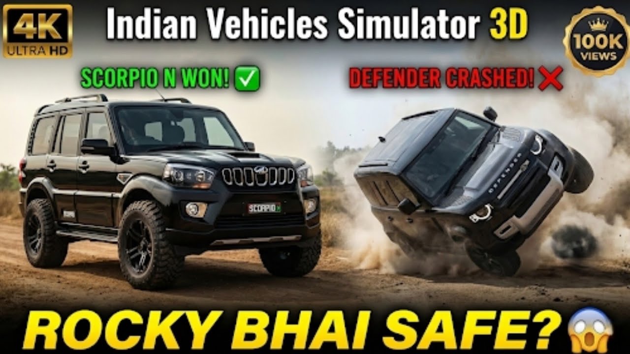 SCORPIO N RETURN! 😍 Defender Se Haar Gaye Par Race Mein... 😱 Rocky Bhai Rollover! 🔄 Day 24