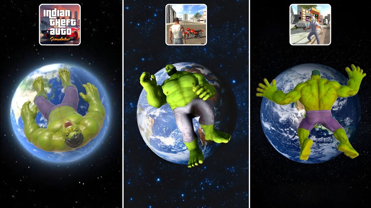 Hulk Falling From Space in Indian GTA Games 😱