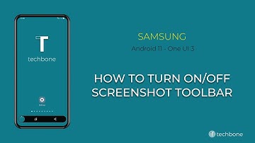 How to Turn On/Off Screenshot toolbar - Samsung [Android 11 - One UI 3]