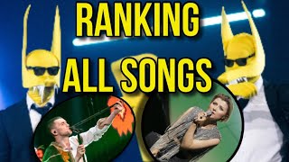 MY TOP 40 at EUROVISION 2022 - My Ranking of ALL the Songs this year