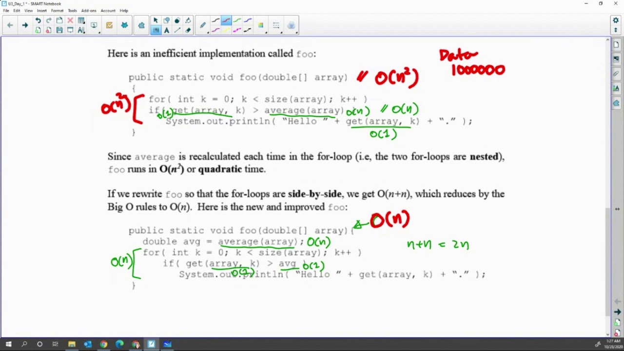 Big O Analysis Examples