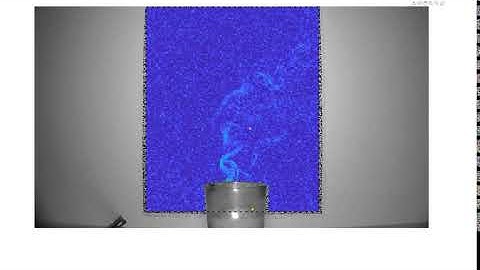 Background Oriented Schlieren: Candle 100frame