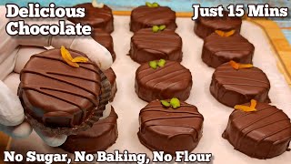 Quick & Delicious Homemade Healthy Chocolate Recipe | No Sugar, No Flour, No Baking | Just 15 Mins