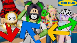 ХОДИМ ТОЛЬКО ПО СТРЕЛОЧКАМ В ИКЕЕ! КУДА ОНИ НАС ПРИВЕДУТ? Roblox 3008