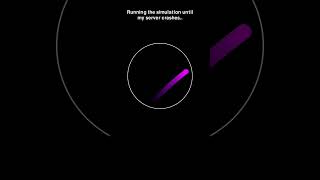 Ball bouncing simulation #adhd #music #code #space #python #physics #simulations #memes #science