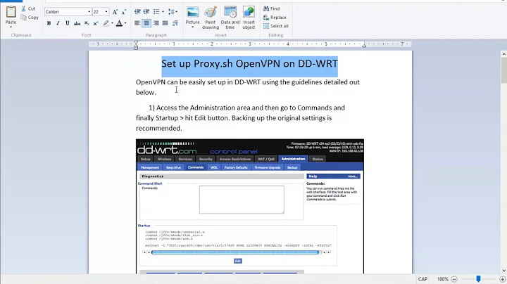 Set up Proxy.sh OpenVPN on DD-WRT Router