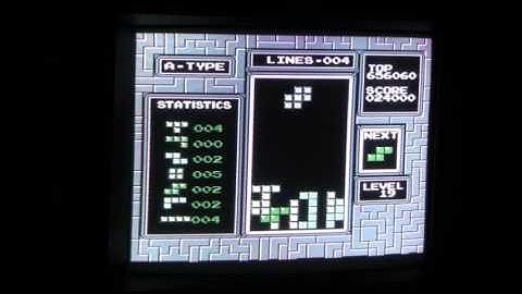 NES PAL Tetris Level 19 Teaching Jani