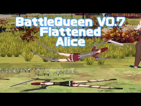 【flattened】Battle Queen V0.7 Alice 1P Alt Color Hammer Slam Squished