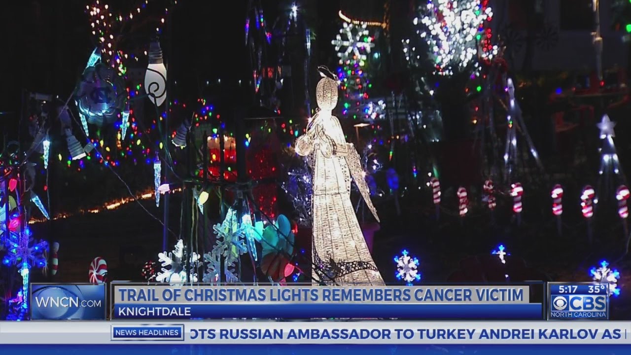 Knightdale neighbors use Christmas lights to remember cancer victim
