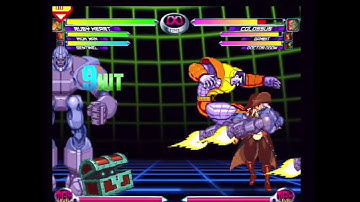 MvC2 - Ruby Heart Hyperschw and drones combo into IM tag in