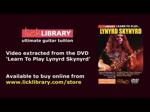 Lynyrd Skynyrd Guitar Lessons - Freebird - Guitar Solo Performance Licklibrary