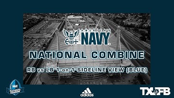 2025 NAVY NATIONAL COMBINE: RB vs LB 1-on-1 SIDELINE BLUE GROUP