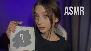 ASMR DRAWING YOUR PORTRAIT 💕 🎨 whisper 💞 mouth sounds 💗 visual triggers